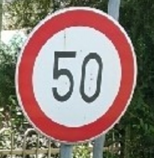 50 speed limit image